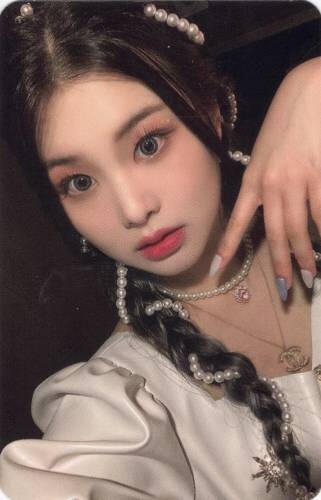 Photocard of Swan staring at the camera