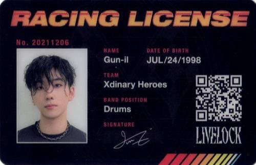 A racing license for Gunil