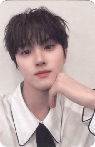 Photocard of Ivan resting his head on his hand