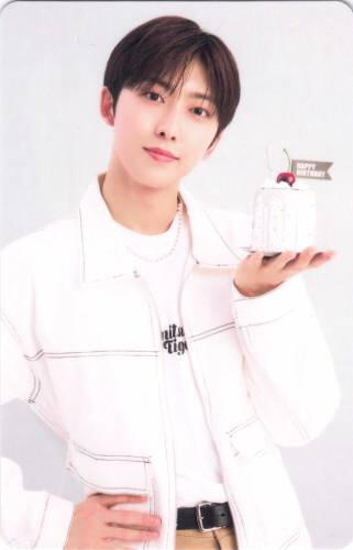 Photocard of Fuma with a small cake