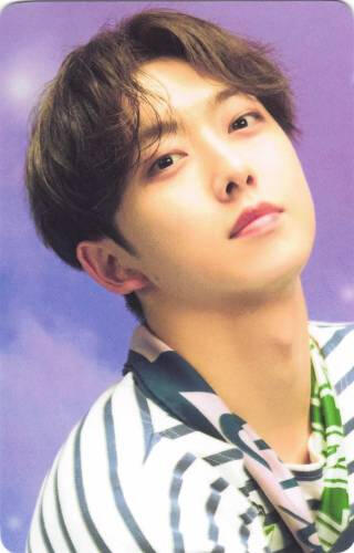 Photocard of Fuma looking down into the camera