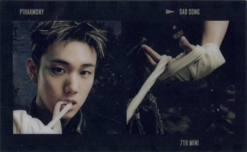 Film strip of Intak bandaging his hand and biting the bandages